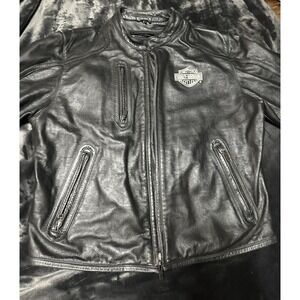 Harley Davidson Women's Leather Jacket Size Large